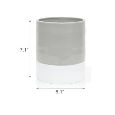 Ceramic Grey Kitchen Utensil Pot Holder  picture 1