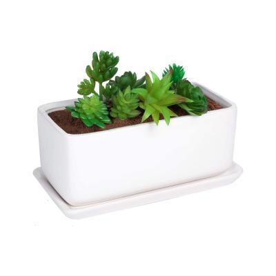 rectangular ceramic outdoor planters box plant pot thumbnail