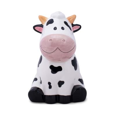 vintage ceramic cow candy cookie jar picture 1