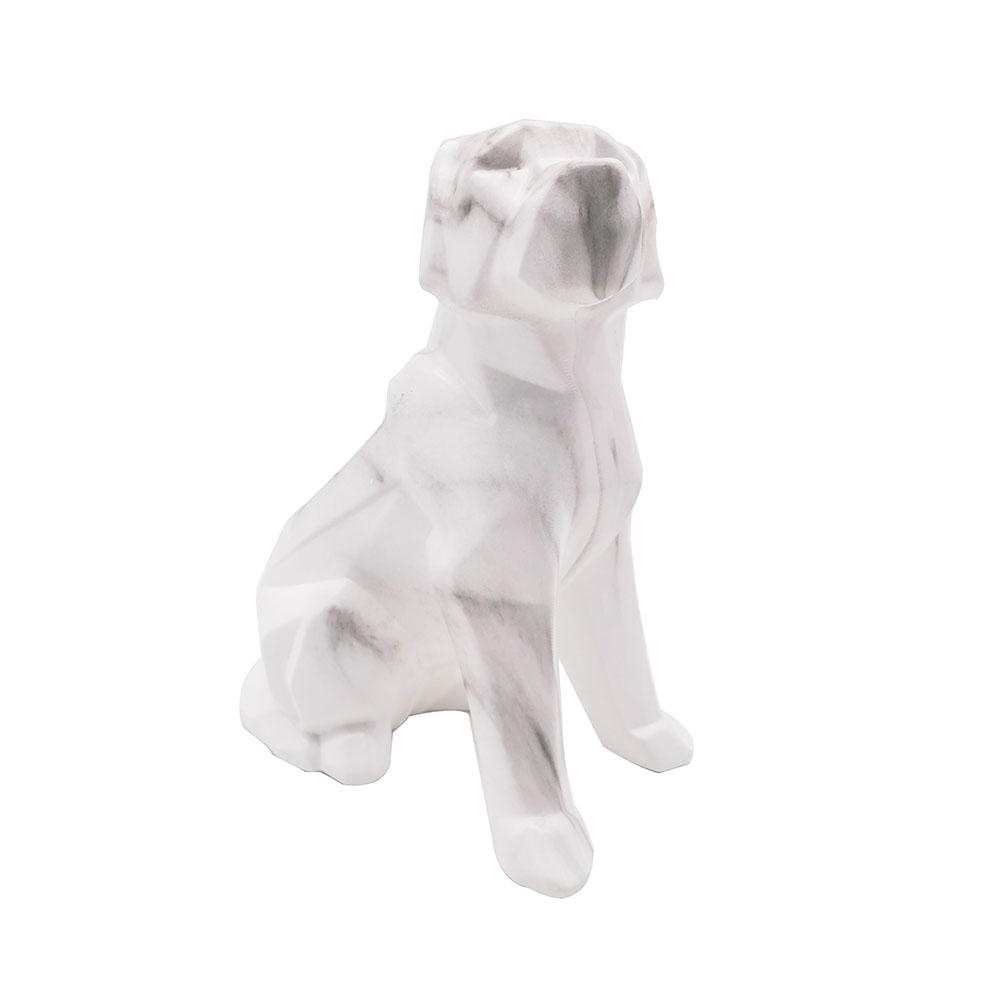 marble porcelain bulldog ceramic husky dog figurine picture 1