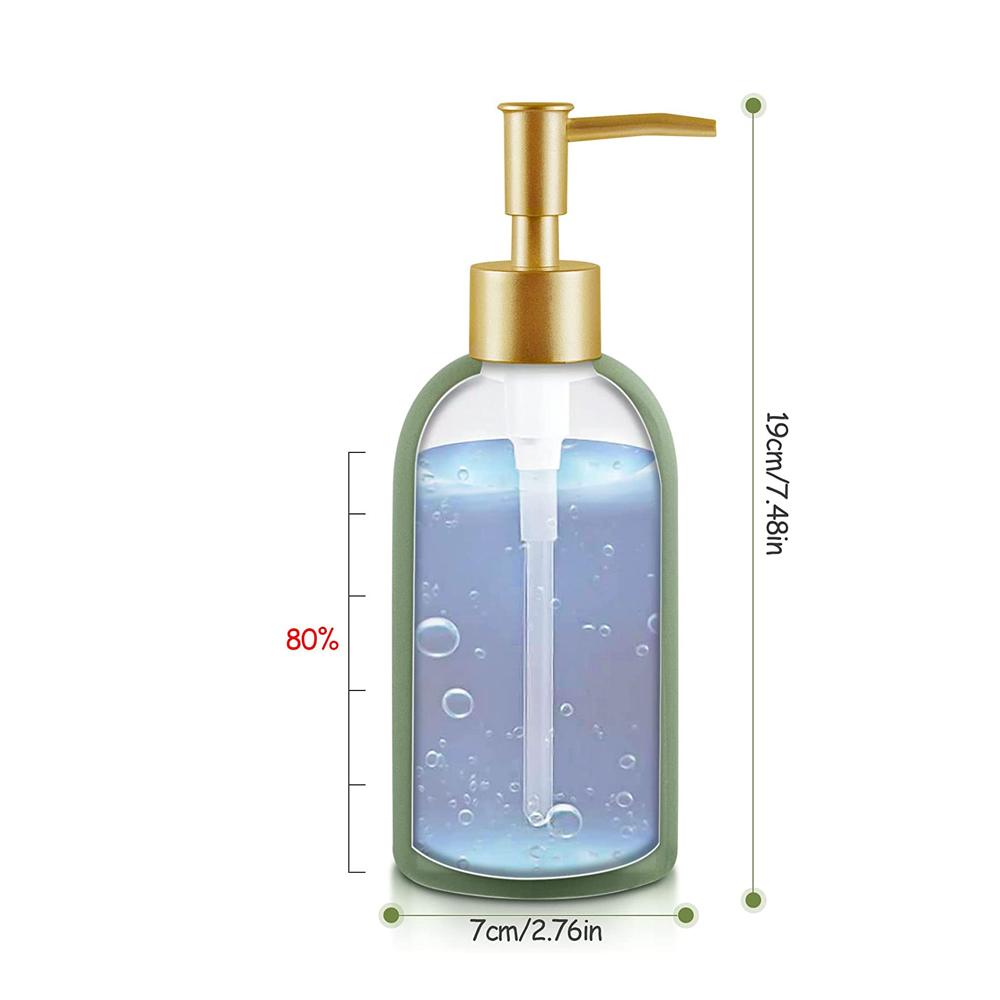 Simple White Ceramic Lotion Shampoo Dispenser Bottle picture 5