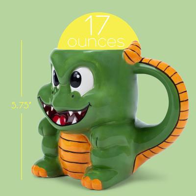 Ceramic Animal Green Dragon Mug picture 4