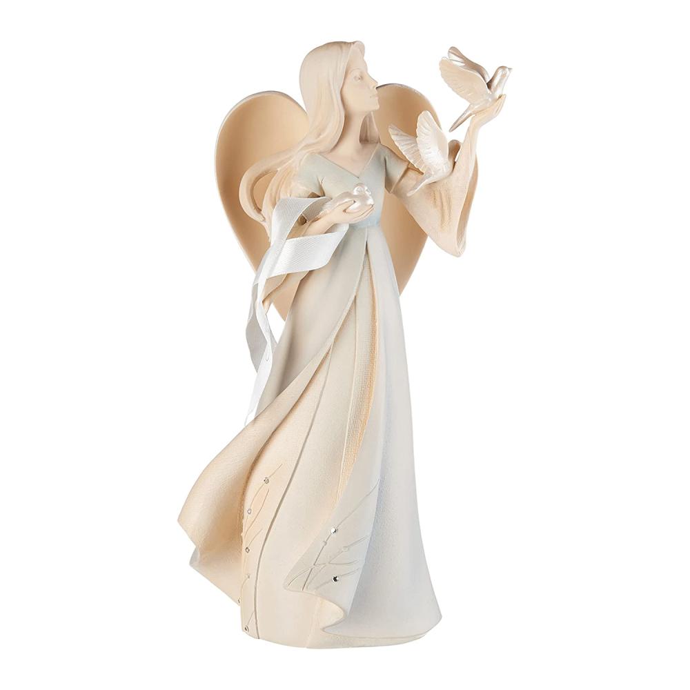small polyresin resin angel figurine for chrismtas