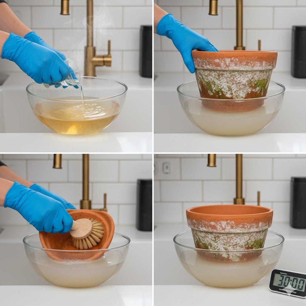 Vinegar and water solution