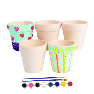 DIY Paintable Bisque Ceramic Flower Pot To Painting picture 1