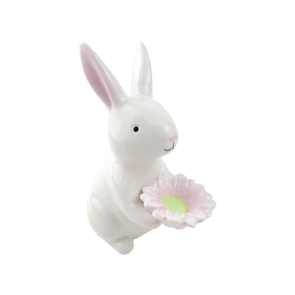 New Factory Custom white ceramic easter bunny rabbit picture 1