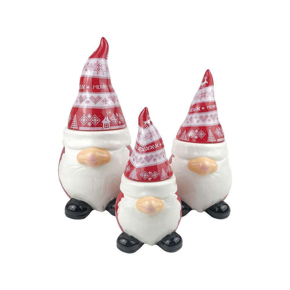 Wholesale Ceramic Gnome Miniature Christmas Figurine