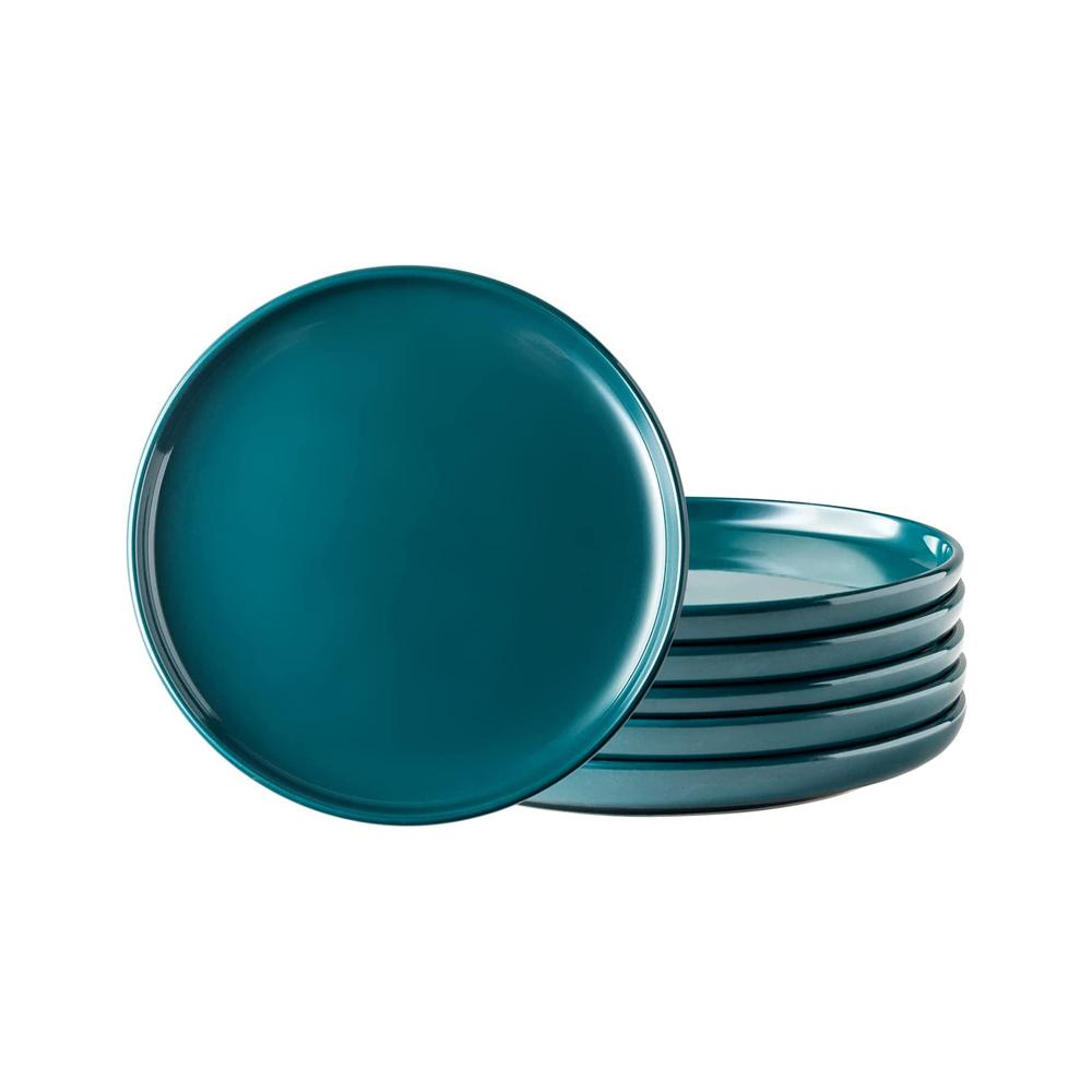 Dishwasher Safe Navy Blue ceramic Dinner Dish Plate picture 3