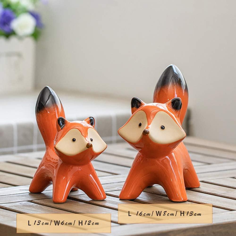 ceramic fox figurine statue picture 2