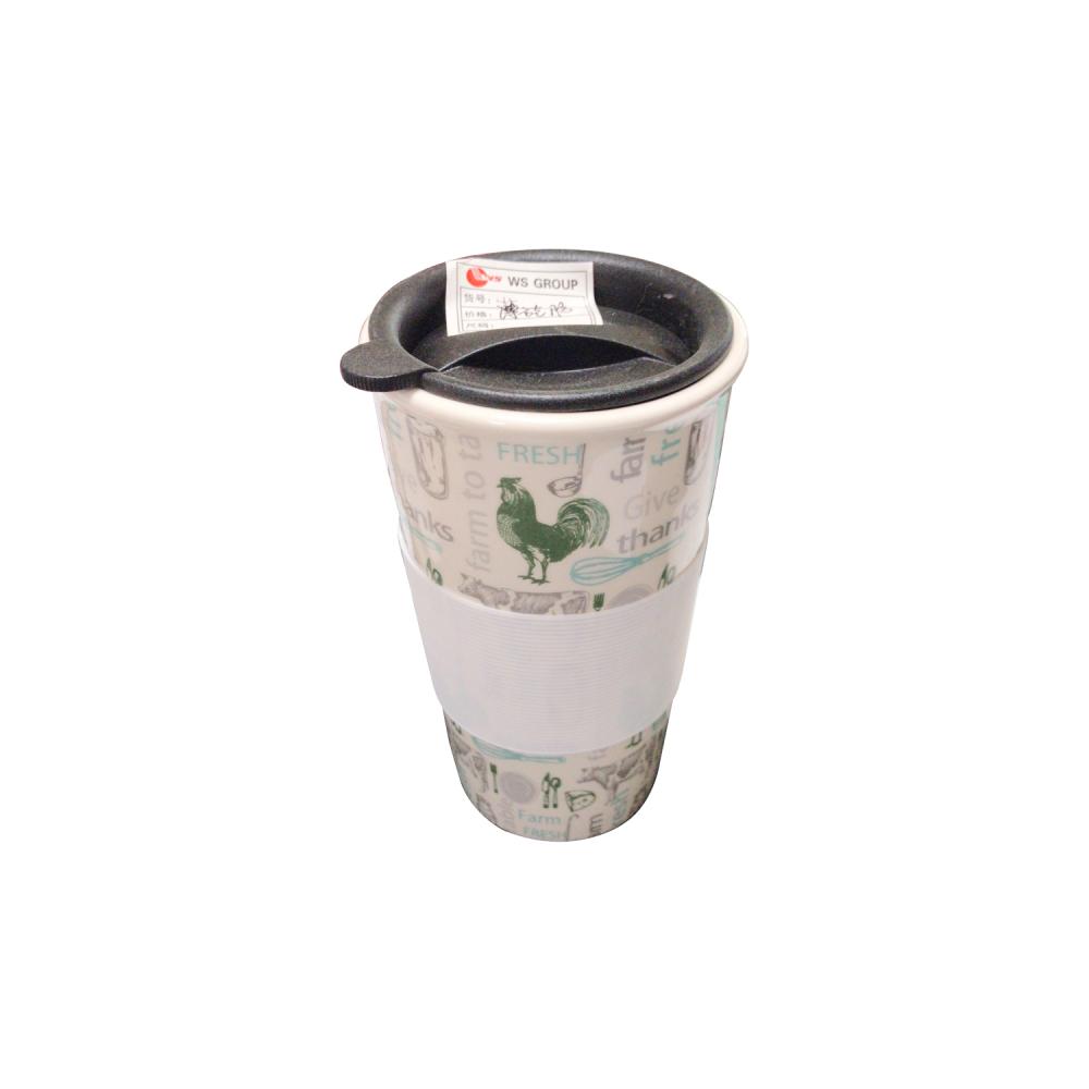 Custom Ceramic Coffee Tall Best Travel Cup Mug With Lid