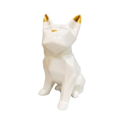 miniature ceramic porcelain pug dog figurine statue picture 1