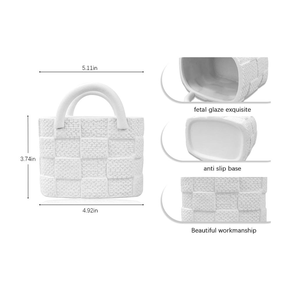 Best Elegant Purse Handbag Bag Ceramics Vase picture 2