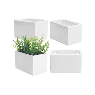 ceramic wall hanging flower planters box plant pot picture 1