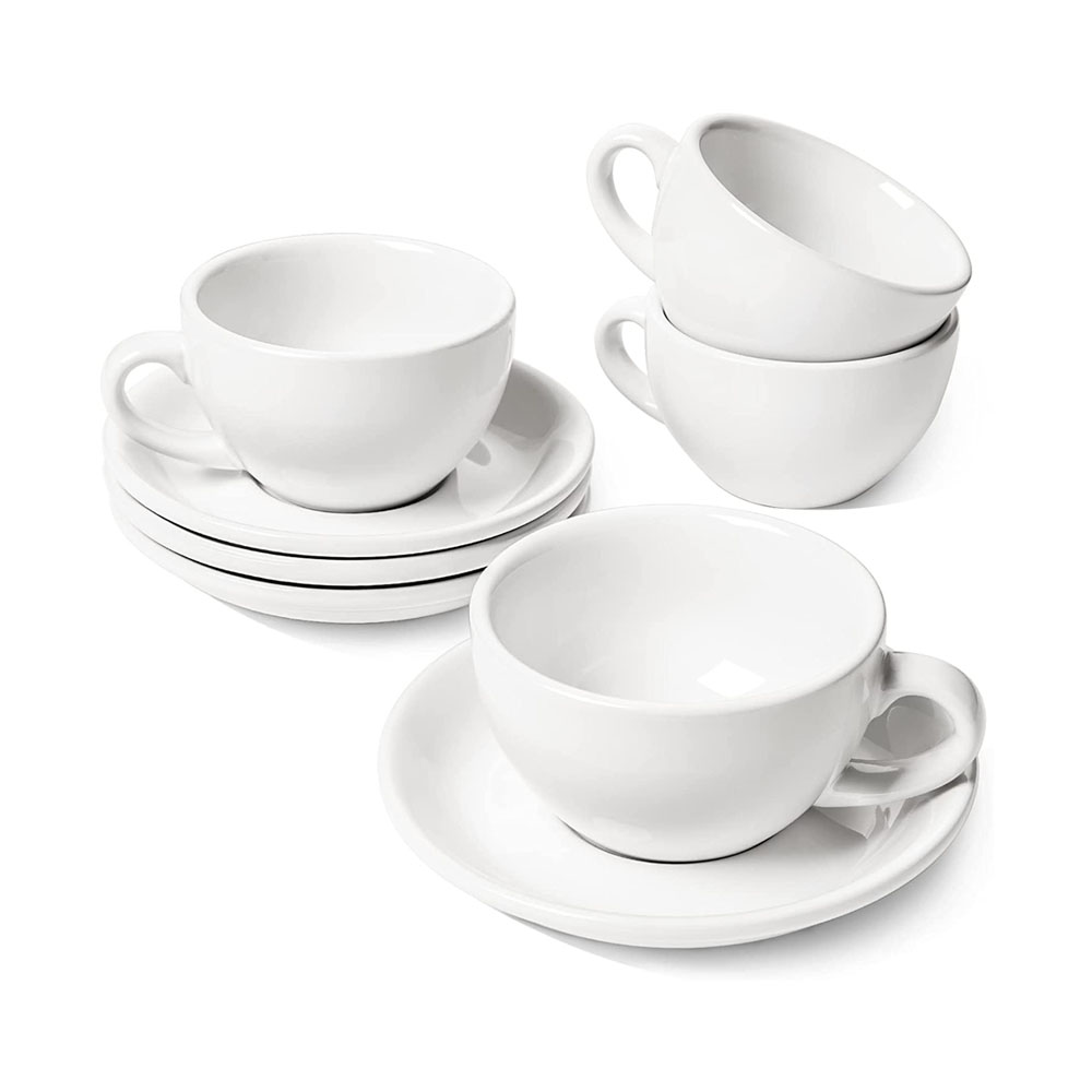 ceramic coffee tea cup and saucer set
