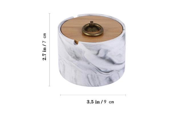 Indoor Luxury Modern Ceramic Marble Smoking Ashtray