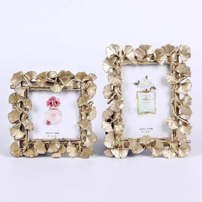 Inch Leaf Vintage Resin Gold Picture Photo Frame picture 2